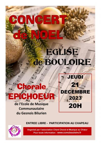 Affiche concert de noel 20231221