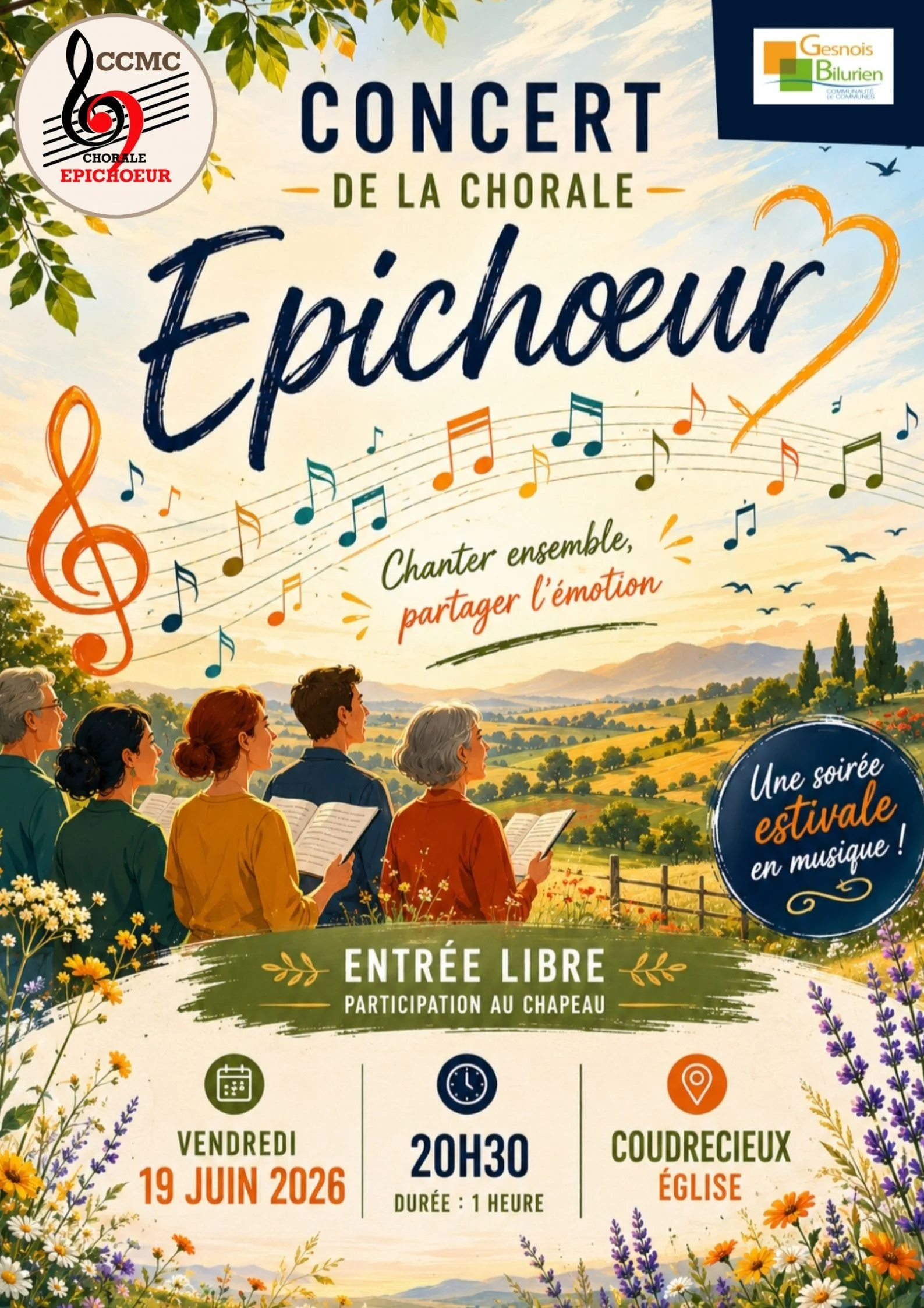 Coudrecieux le 19 juin 2026