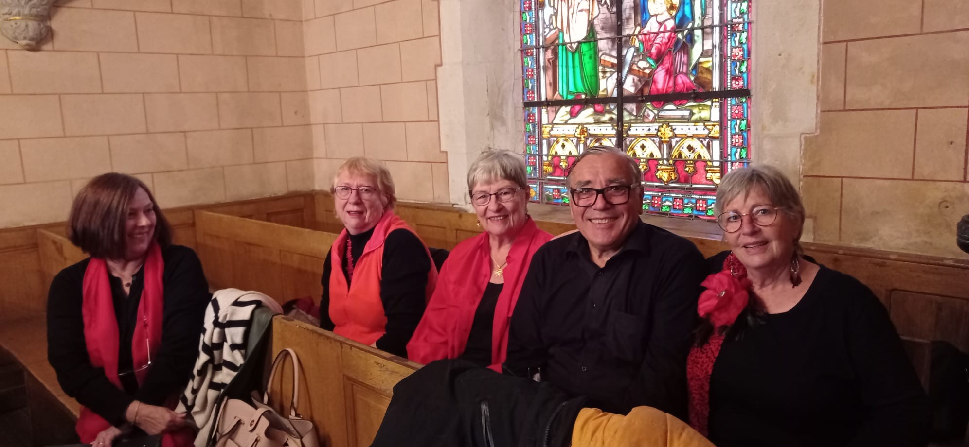 Des choristes heureux