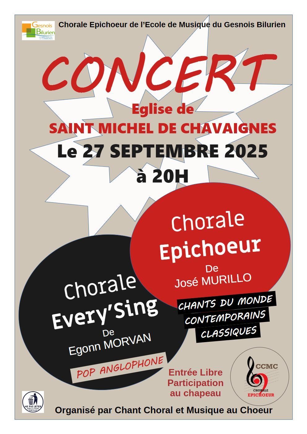 20250927 affiche st michel de chavaignes 1 